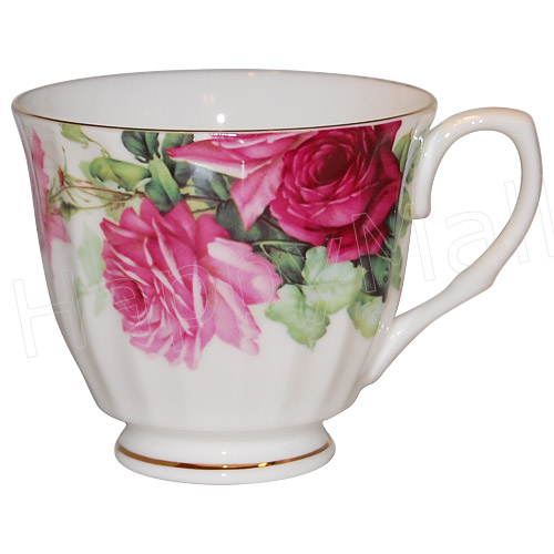 Pink English Rose - Bone China Cup and Saucer Set, photo-2