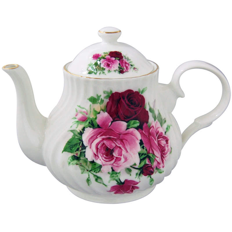 Summertime Rose Teapot, 4-Cup