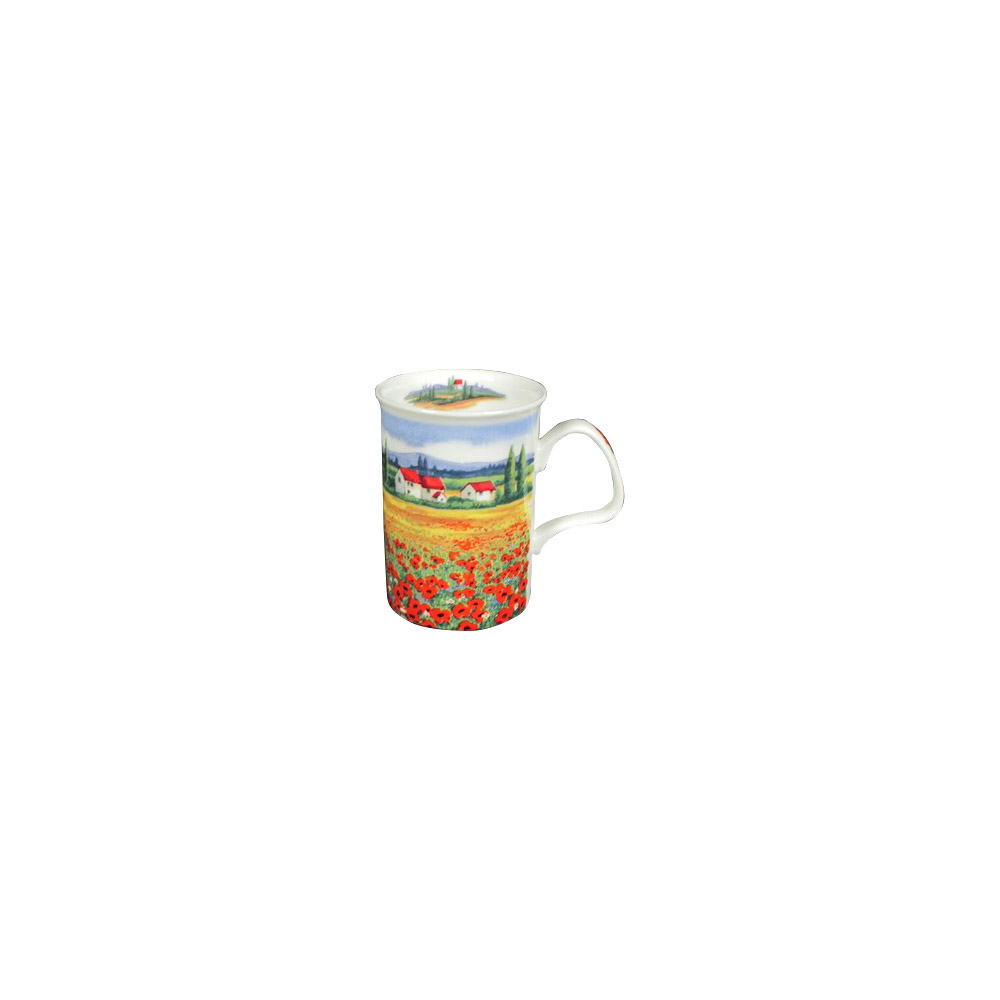 Red Poppy Field Mug