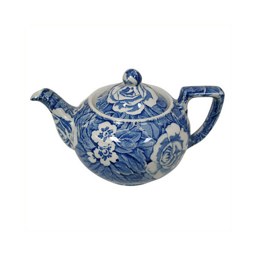 Burleigh - Small Teapot - Blue Victorian Chintz