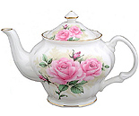 Pink Rose Bouquet Teapot (6-Cup)