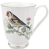 Red Bird - Gracie Bone China Footed Swirl Mug