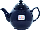 Blue Color Brown Betty Teapot, 4 Cups/32oz