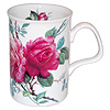 English Rose Bone China Mug - Burgundy