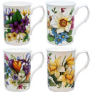 Spring Garden Mugs, Set of 4