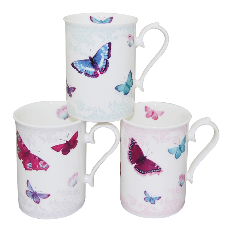 Cups, Kids (Set of 3) Butterfly
