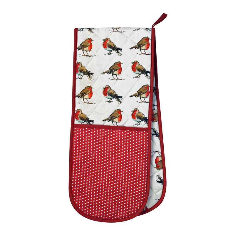 Red Red Robin Double Oven Glove 