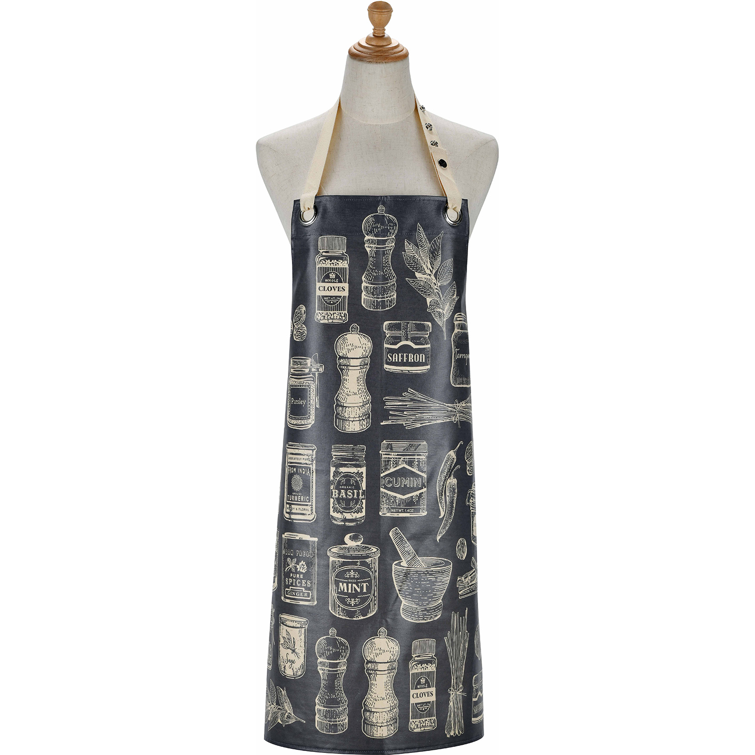 Herbs & Spices Oilcloth Apron